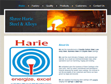 Tablet Screenshot of harie-steels.com
